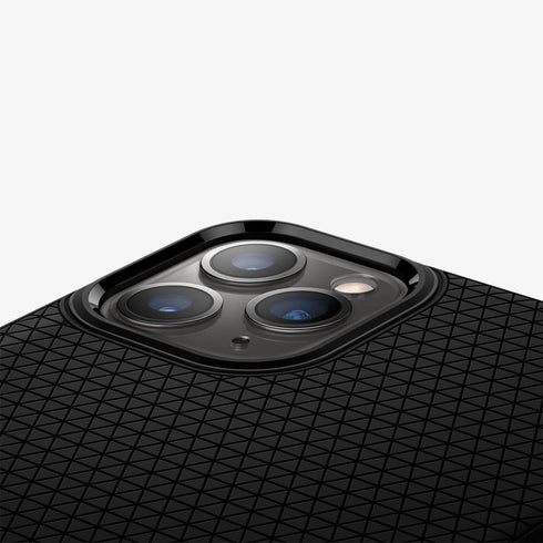075CS27134 - iPhone 11 Pro Max Case Liquid Air in matte black showing the back